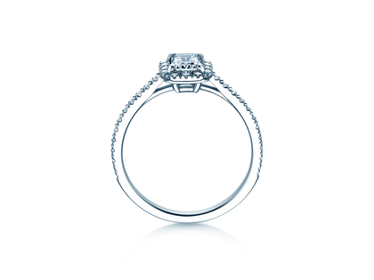 Ring Emerald Halo Pavé Labordiamant