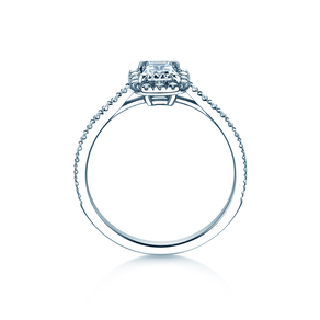 Ring Emerald Halo Pavé Labordiamant