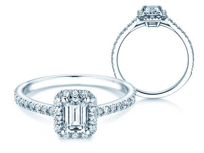 Ring Emerald Halo Pavé Labordiamant