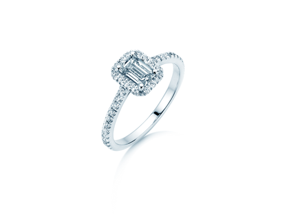 Ring Emerald Halo Pavé Labordiamant