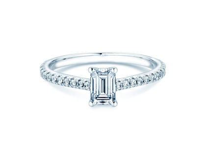 Diamantring Emerald Pavé