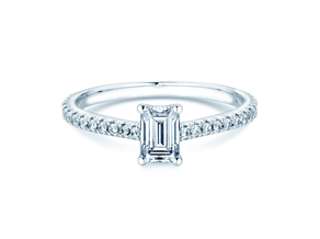 Diamantring Emerald Pavé