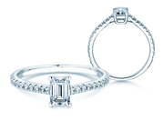 Diamantring Emerald Pavé