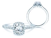 Diamantring Halo Cushion Pavé