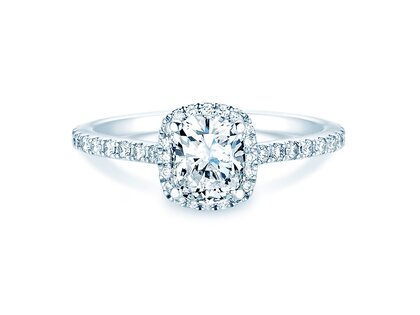 Ring Halo Cushion Pavé Labordiamant