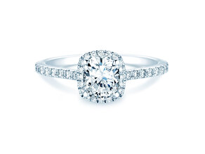 Ring Halo Cushion Pavé Labordiamant