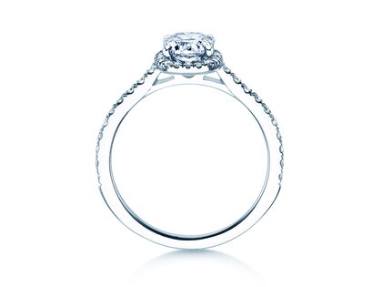 Ring Halo Cushion Pavé Labordiamant