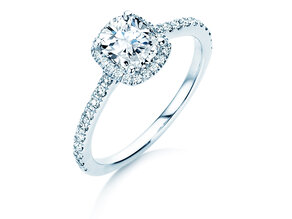 Ring Halo Cushion Pavé Labordiamant
