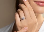 Ring Halo Cushion Pavé Labordiamant