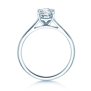 Diamantring Oval Cut in Weißgold