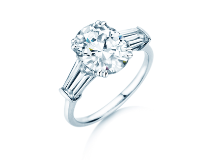 Ring Oval Tapered Baguette Labordiamant