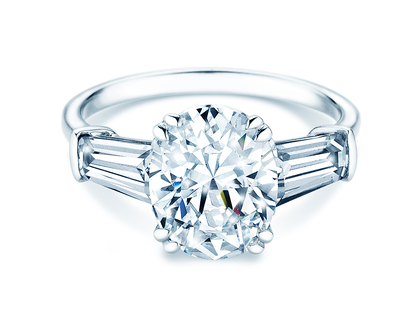 Ring Oval Tapered Baguette Labordiamant