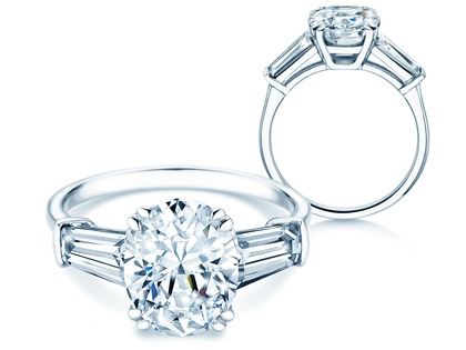 Ring Oval Tapered Baguette Labordiamant