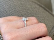 Diamantring Pear Pavé