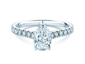 Diamantring Pear Pavé