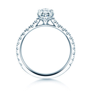Diamantring Pear Pavé