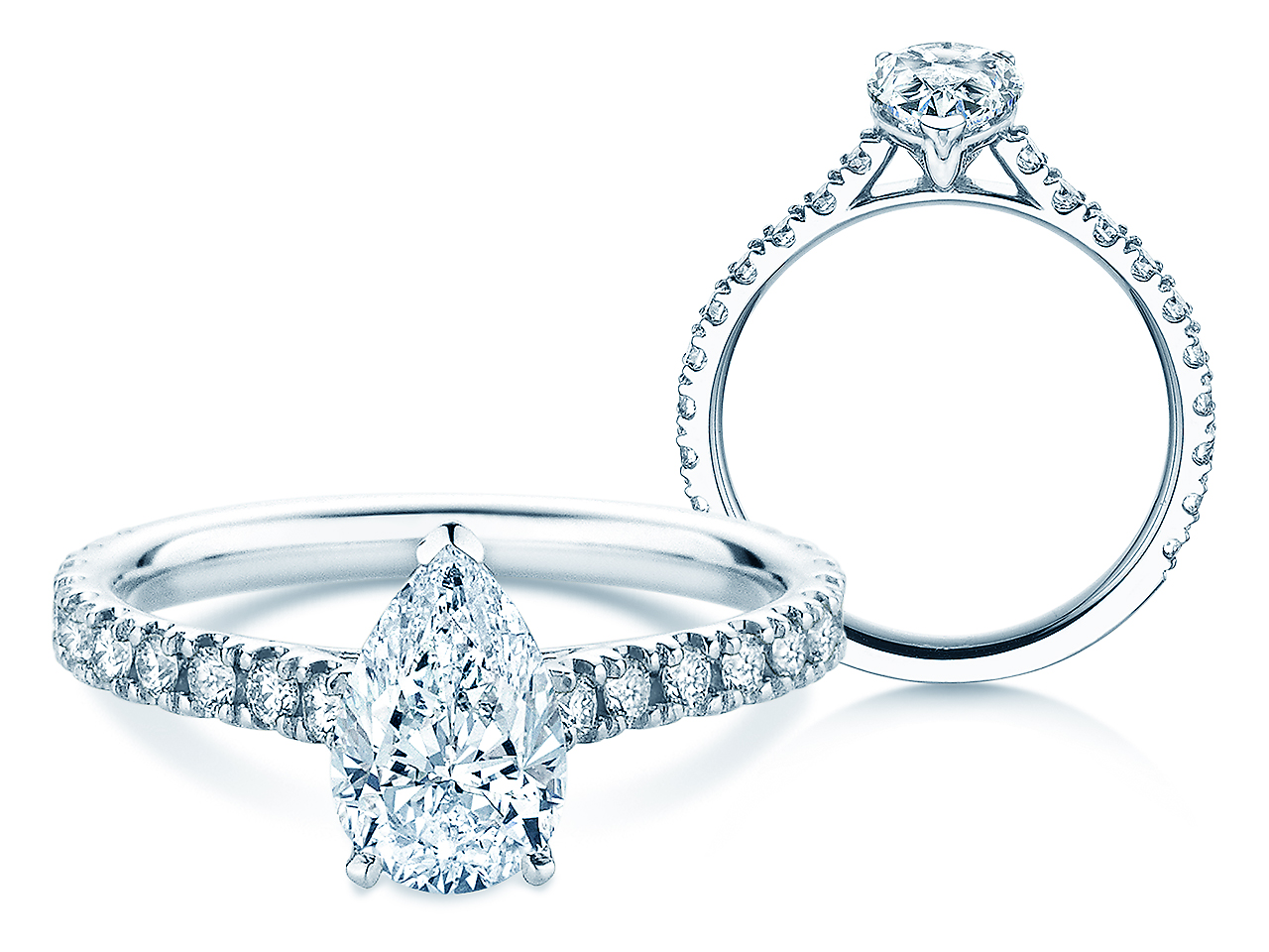 Ring Pear Pavé Labordiamant