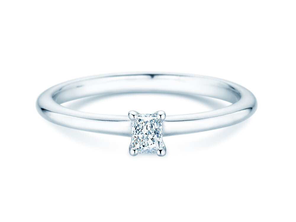 Diamantring Radiant Clean in 18K Weißgold
