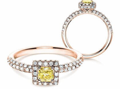 Diamantring Sophie in 18K Roségold mit Diamanten 1,02ct