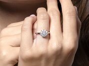 Diamantring Bloom in Weißgold