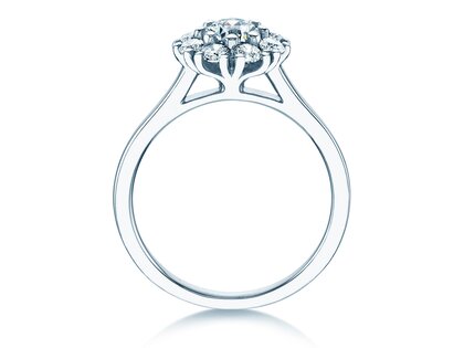 Diamantring Bloom in Platin