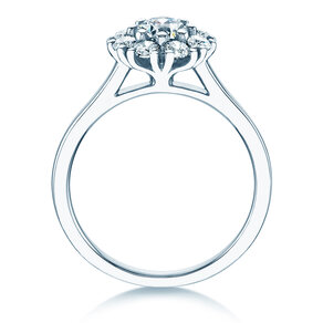 Diamantring Bloom in Platin