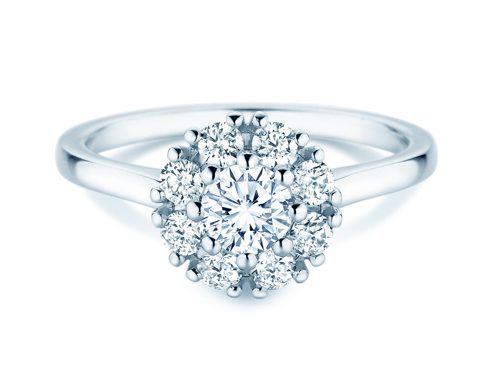 Diamantring Bloom in 18K Weißgold mit Diamanten 0,90ct G/SI