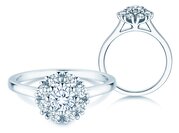 Diamantring Bloom in Platin