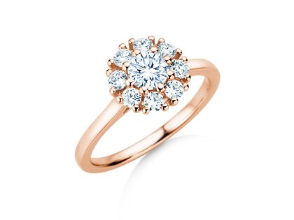 Diamantring Bloom in Roségold