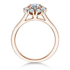 Diamantring Bloom in Roségold