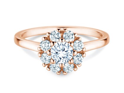 Diamantring Bloom in Roségold