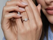 Diamantring Flower in Gelbgold