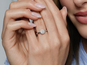 Diamantring Flower
