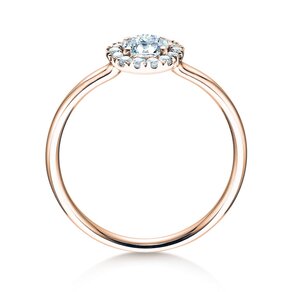 Diamantring Flower in Roségold