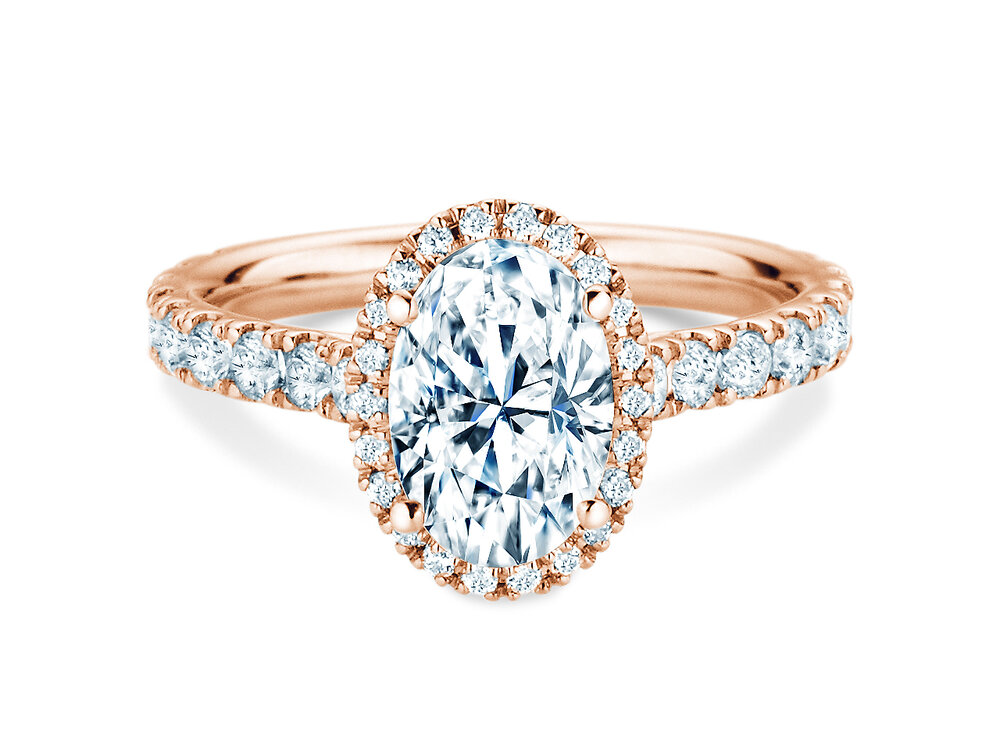 Ring Pure Emotion in 14K Roségold mit Labordiamanten 0,61ct E/VS