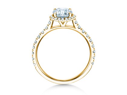 Diamantring Pure Infinity in Gelbgold