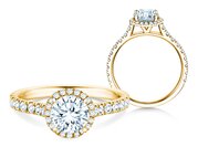 Diamantring Pure Infinity in Gelbgold