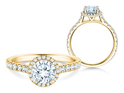 Diamantring Pure Infinity in Gelbgold