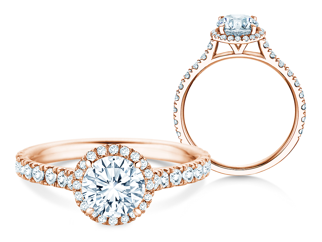 Diamantring Pure Infinity in Roségold