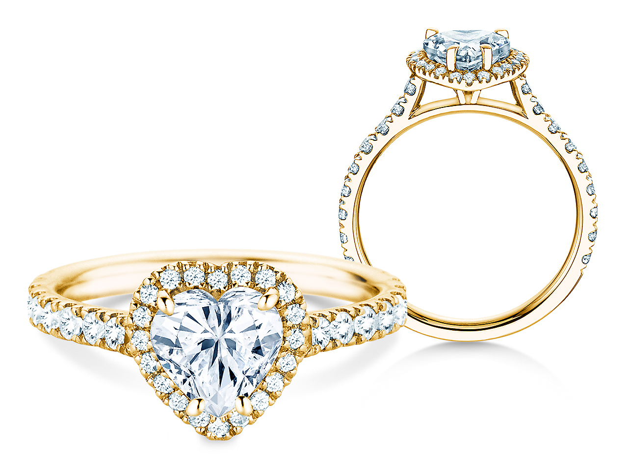 Ring Pure Love in 18K Gelbgold