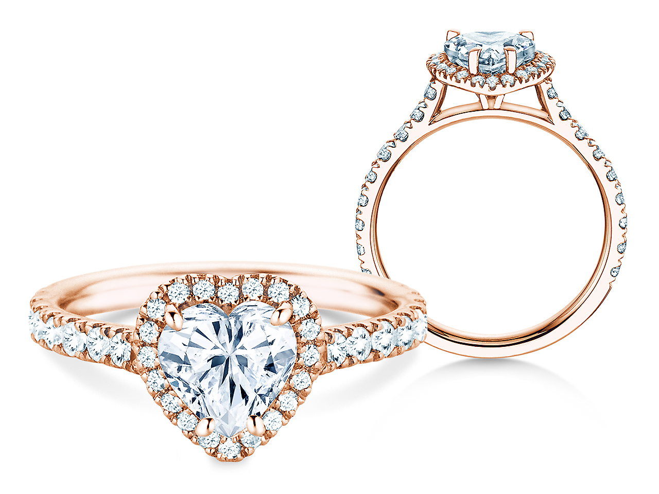 Ring Pure Love in 18K Roségold