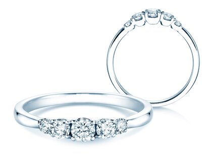 Diamantring 5 Diamonds