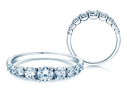 Diamantring 9 Diamonds in Weißgold