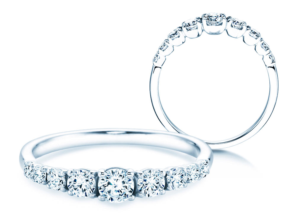 Diamantring 9 Diamonds