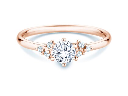 Diamantring Blossom in Roségold