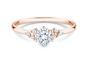 Diamantring Blossom in Roségold