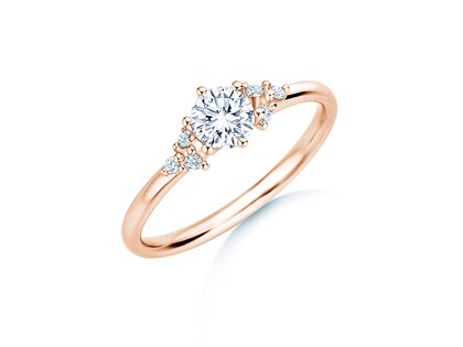 Diamantring Blossom in Roségold