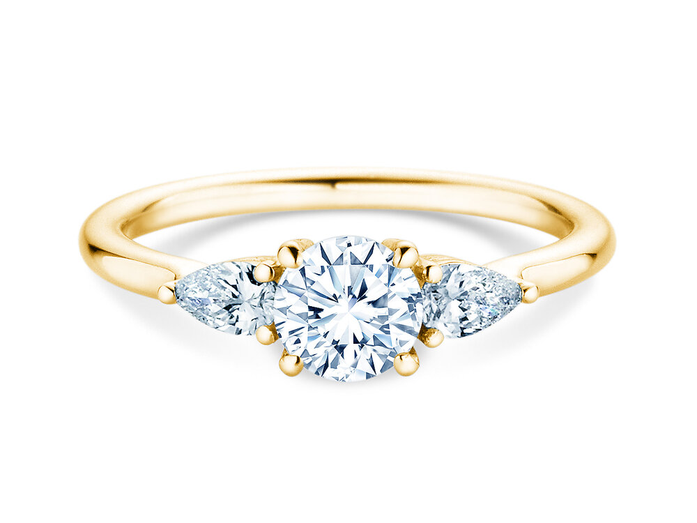 Ring Allure in 9K Gelbgold mit Labordiamanten 0,74ct E/VS