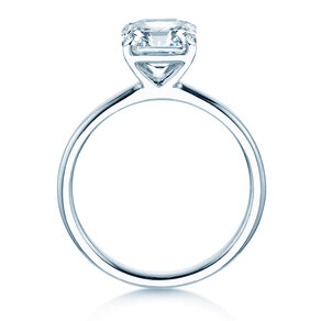 Diamantring Asscher Cut in 9K Weißgold mit Diamant 1,00ct