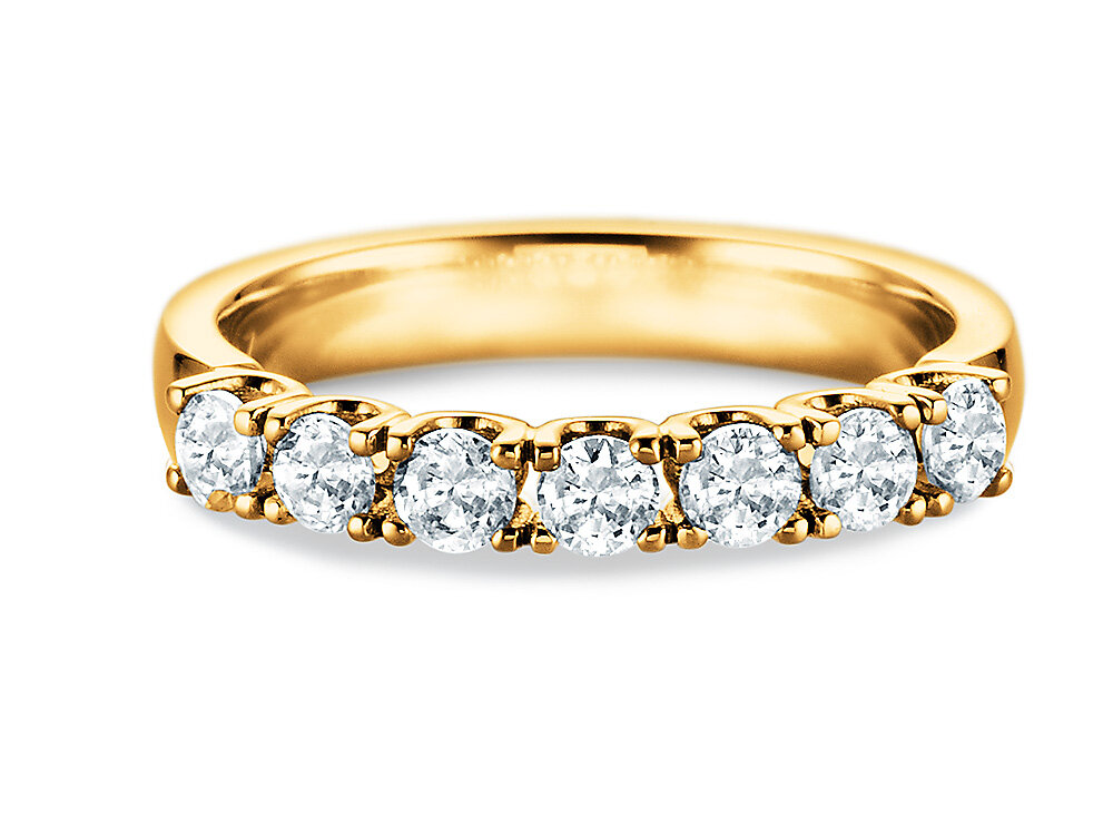 Diamantring Magic Crown Big in 18K Gelbgold mit Diamanten 0,70ct G/SI